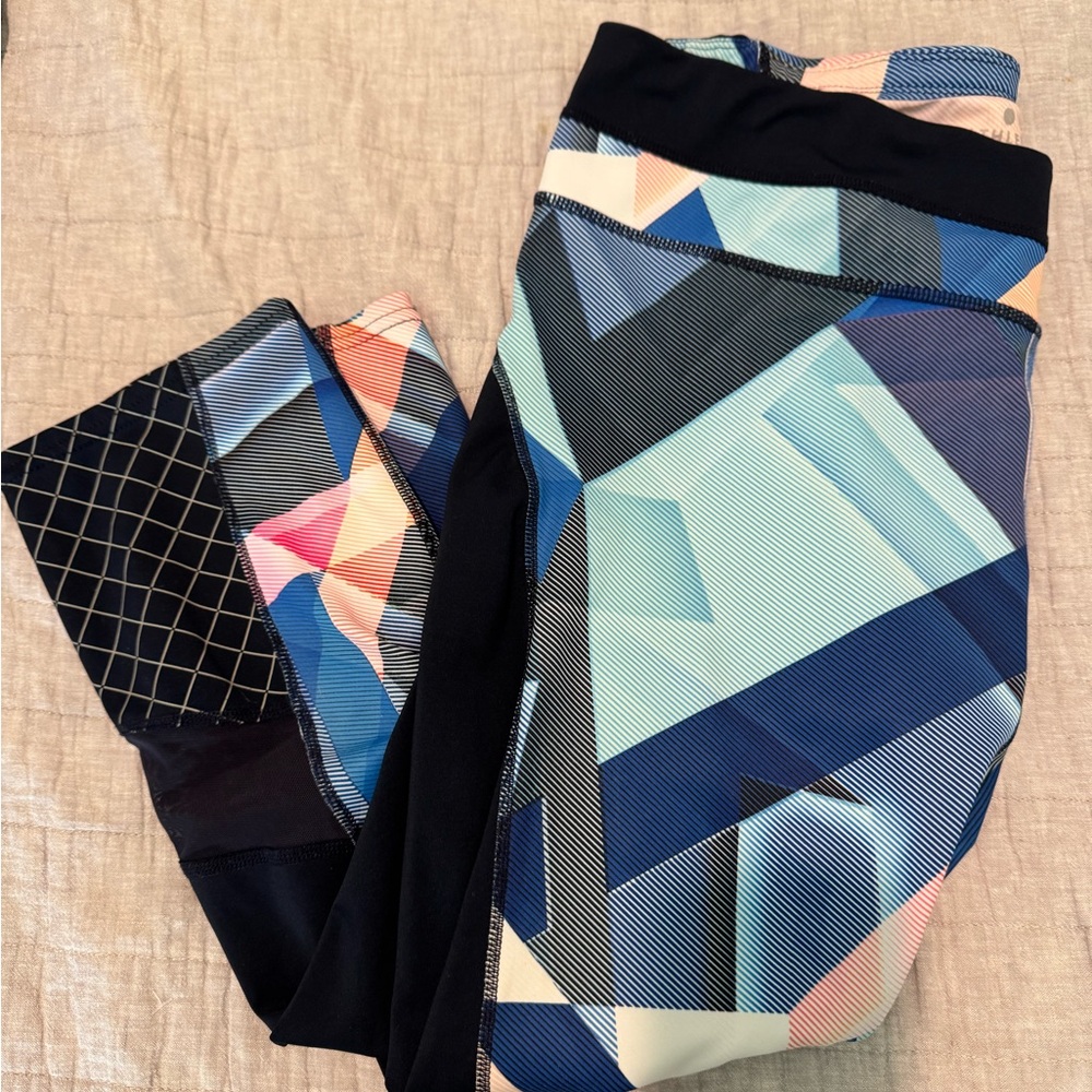 SOLD Athleta Multicolor Striped Leggings